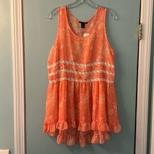 NWT sheer floral dress or overlay from Forever 21